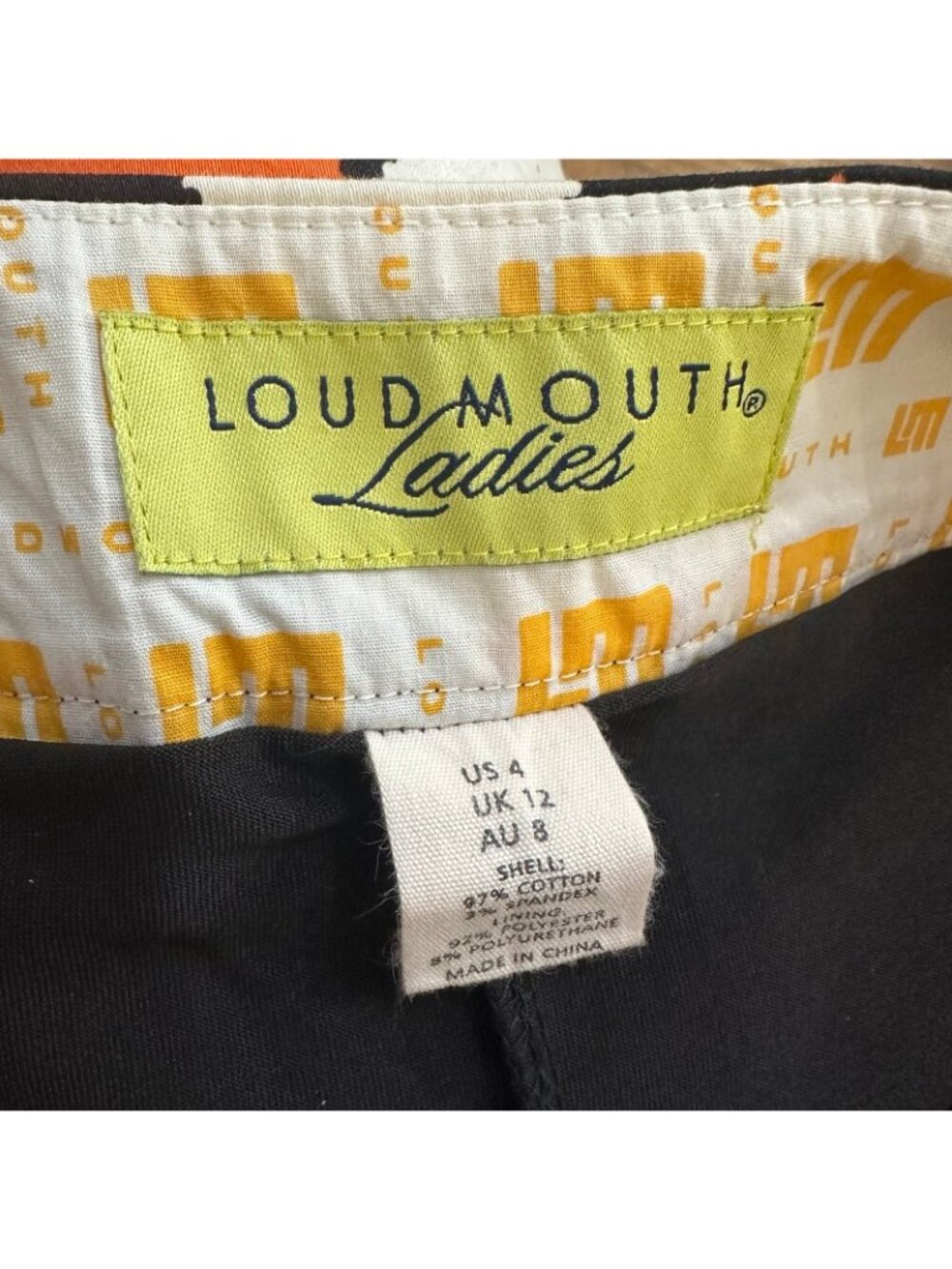 Loudmouth Golf Ladies argyle mini Skirt - Picture 5 of 5
